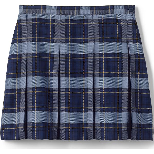 Jupe Crayon CHAPS Taille 4 En Coton à Carreaux Bleu Et Jaune - Neuve Avec étiquette (NWT), Style Droit Et Moderne