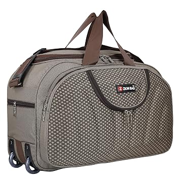 Zion Bag Waterproof Polyester Lightweight 40 L Luggage Travel Duffel Bag with 2 Wheels