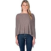 Alashan Womens Claudia Nichole 100% Cashmere Dress Topper Poncho - Cashmere Poncho