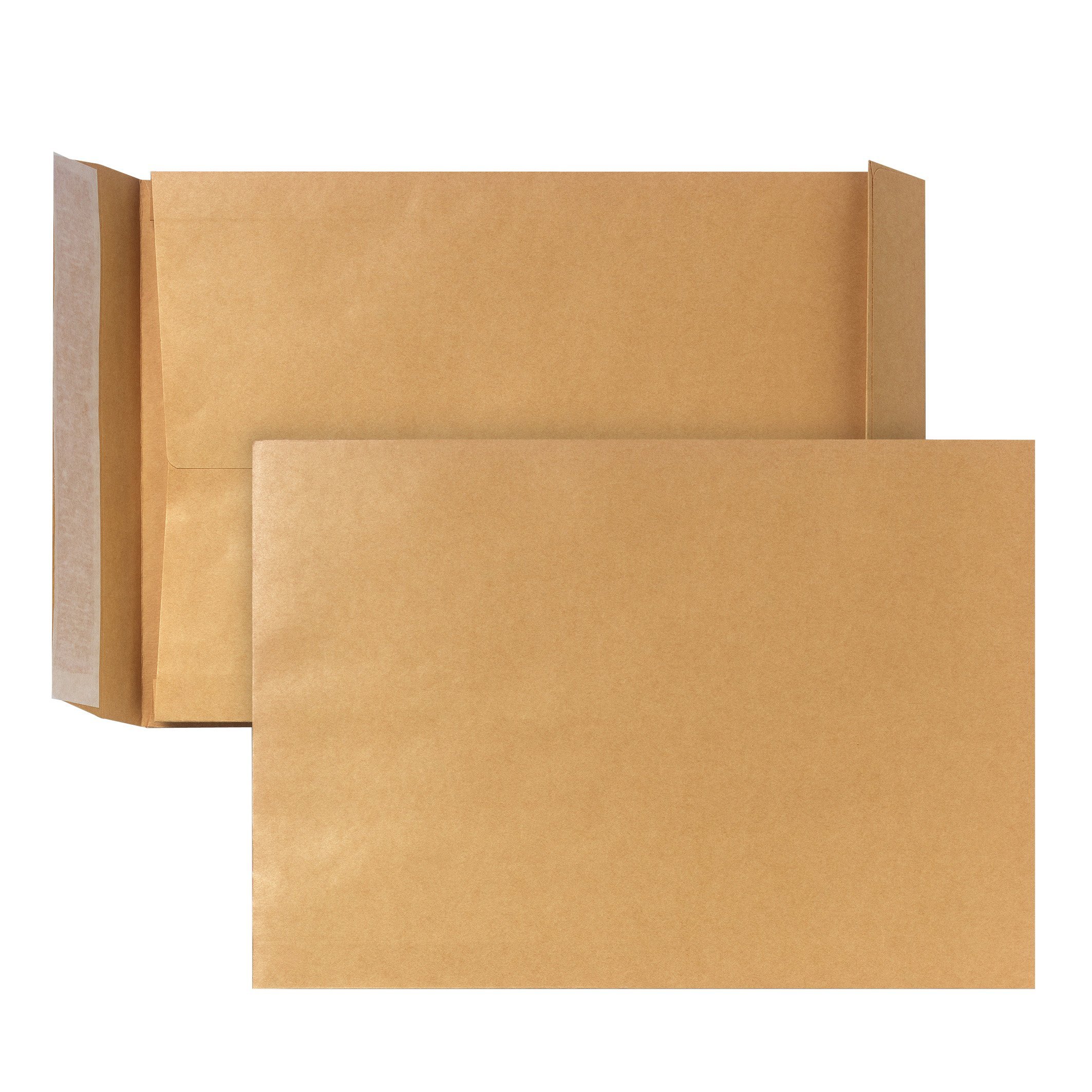 Posthorn Kraft Paper Bags with Block Bottom, 200 Pieces, 00480332, B4, 250 x 353 x 40 mm