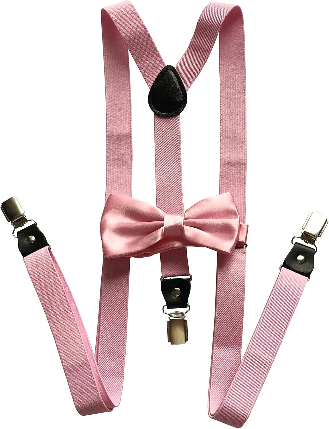 Men's Braces Bow tie SetY Shape With 3 Strong Clips Fashion Garters