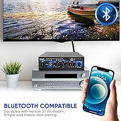 Pyle Home Bluetooth Audio Power Amplifier 2X120