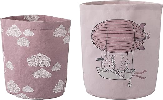 Bloomingville Aufbewahrungskorb, 2er Set, rosé: Amazon.de: Küche & Haushalt