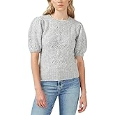 Buffalo David Bitton Women's Lissa Ruffle Collar Short Sleeve Sweater