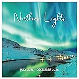 2025-2026 Calendar,Wall Calendar, Northern Lights