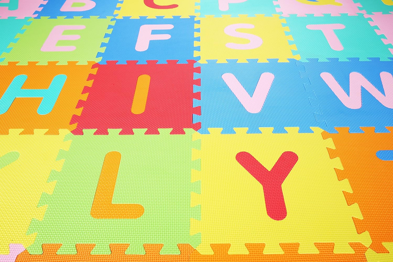 Balance From Kid's Puzzle Exercise Play Mat with EVA Foam Interlocking Tiles, Alphabet (36 Tiles): Sports & Outdoors