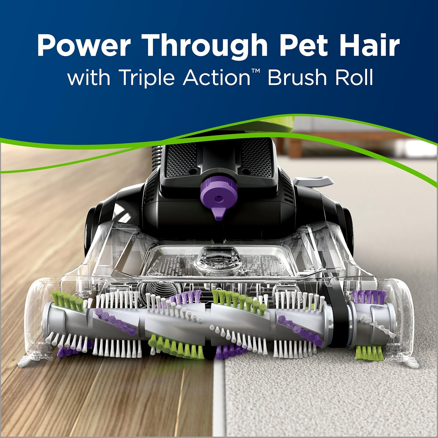 BISSELL Cleanview Swivel Pet Upright Bagless Vacuum Cleaner, Green, 2252 -