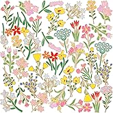CraftyDream 40 Pcs Flower Enamel Pins Bulk Floral Lapel Pins for Backpacks Spring Summer Wildflower Brooches for Party Favors Women Girls Clothes Decor Accessories