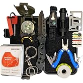 ALERTOA Survival Kit with Useful Tactical Tools, Camping Gear, Emergency Survival Gear - Gift for Men