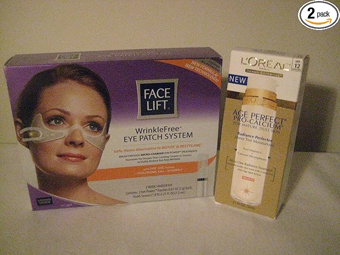 Loreal Age Perfect Pro Calcium Radiance Perfector Sheer Tint Moisturizer Medium 1 7 Oz Free Face Lift Wrinkle Free Eye Patch System 1 Kit Health Personal Care Amazon Com