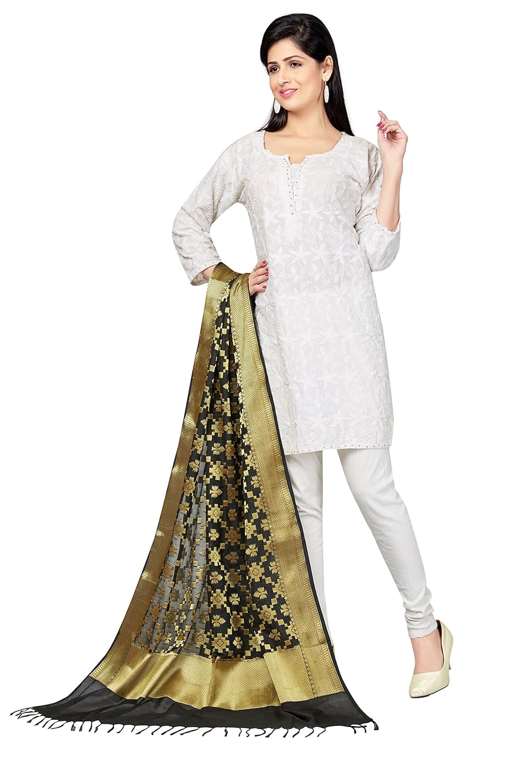 rani saahiba women's silk dupatta