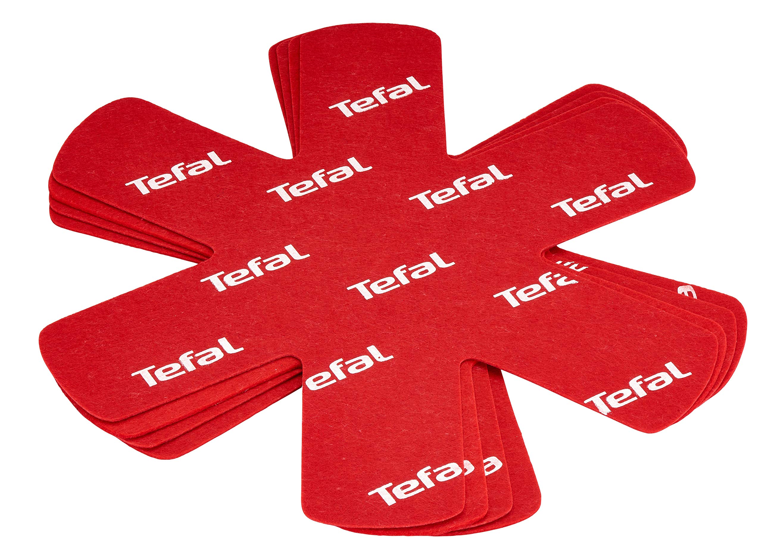 Tefal K2203004 Set of 4 Red Pan Protectors