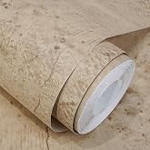 WADILE Beige Concrete Wallpaper 15.7 in * 118 in, Cement Contact Paper 3D Matte Textured, Wall Paper Pull and Stick Self-Adhesive &amp; Removable