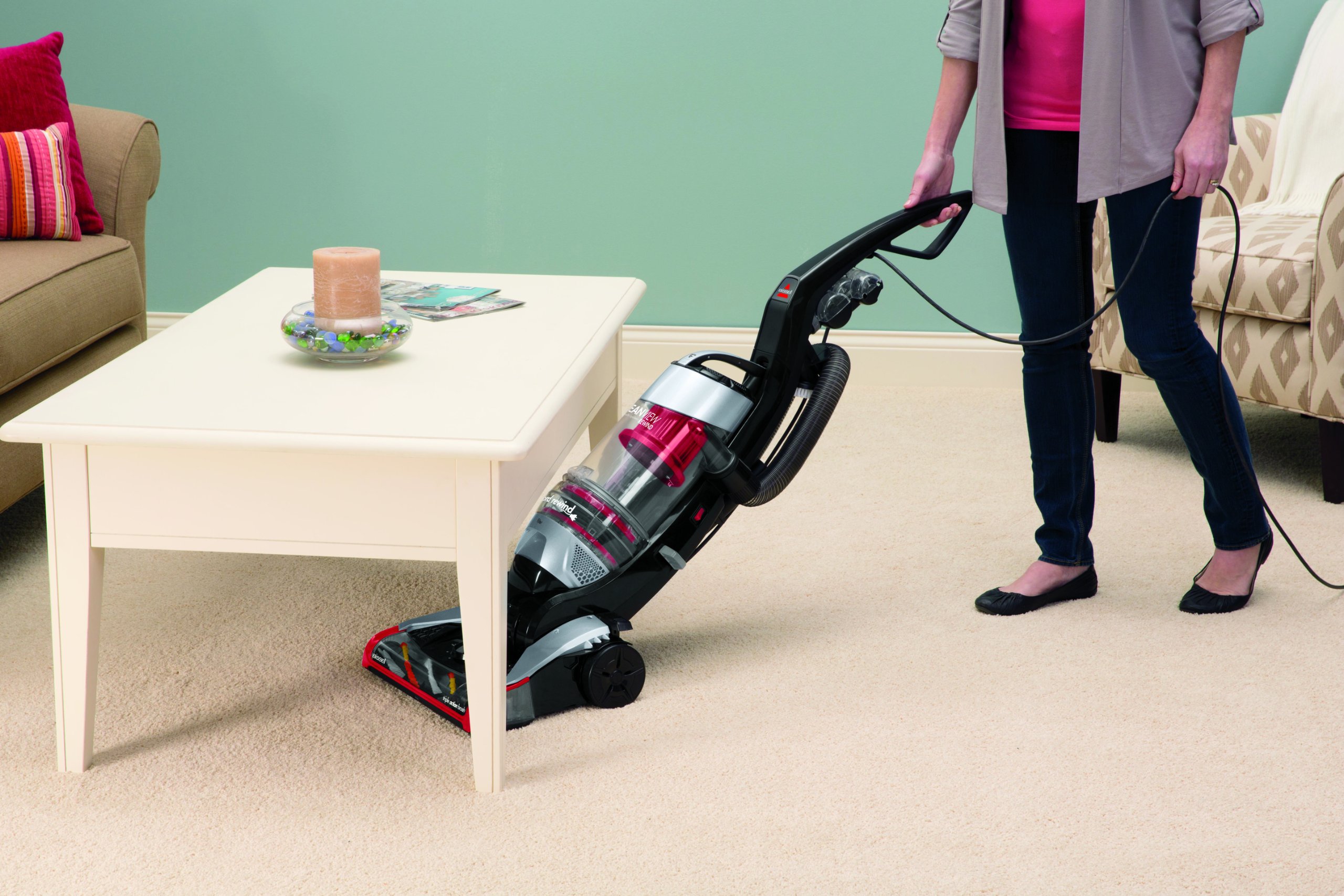 BISSELL CleanView Plus Rewind Bagless Upright Vacuum with Triple Action