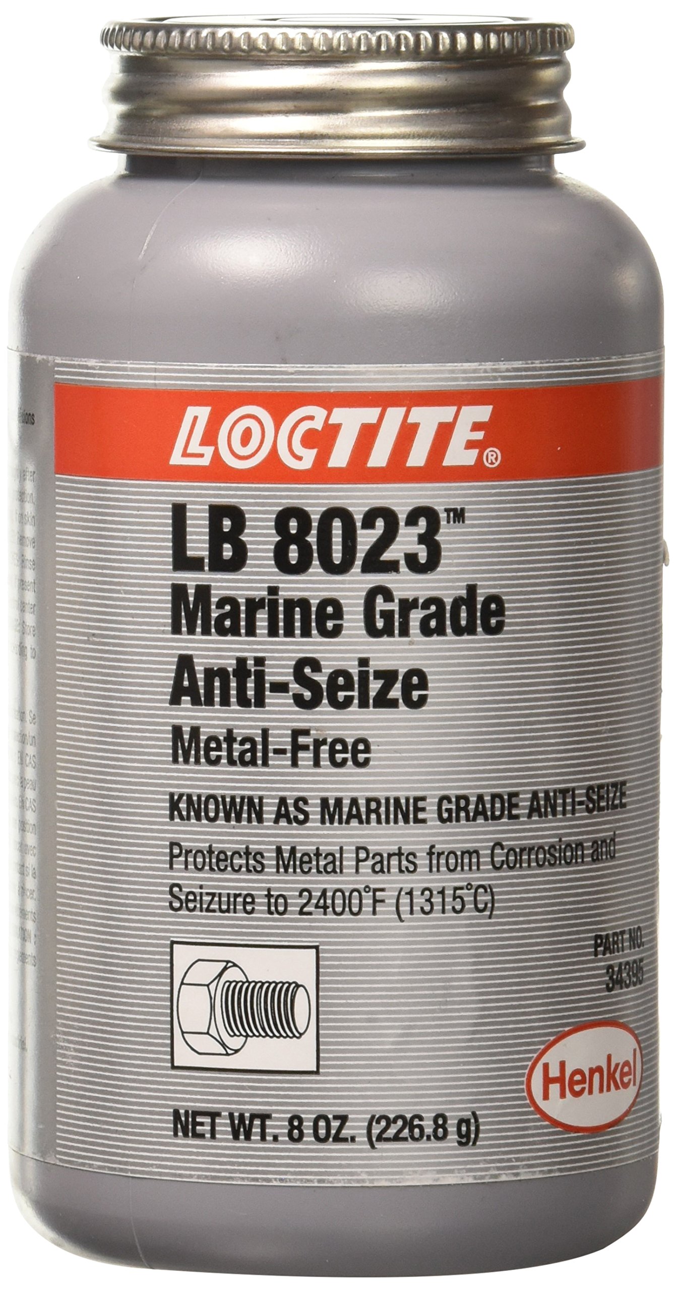 Loctite 299175 Paste AntiSeize Lubricant, 20 to 2400 degrees F