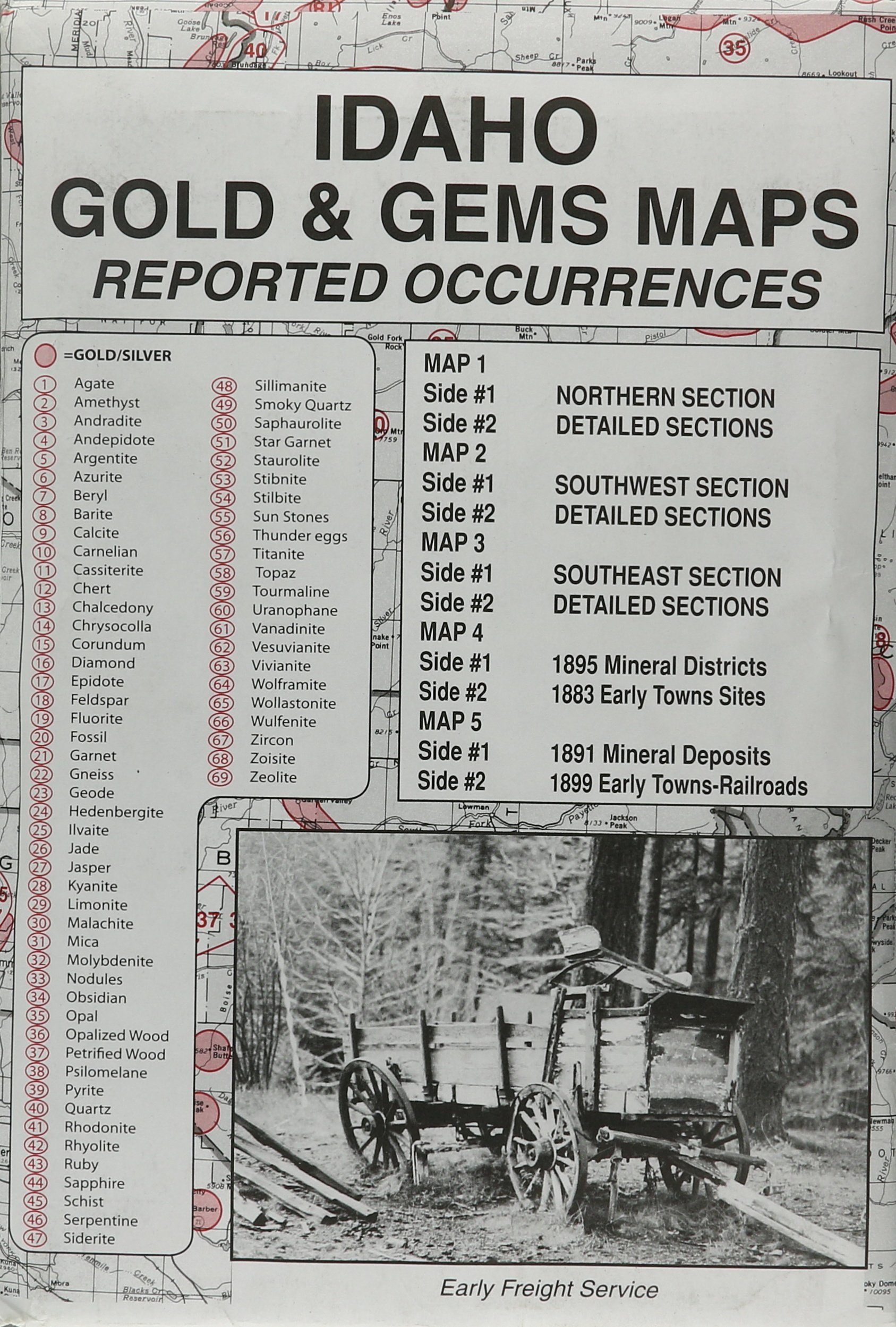 Maps Of Rockhounding Areas Idaho Idaho Gold And Gem Maps Then And Now R N Preston 9780965755818 Amazon Com Books