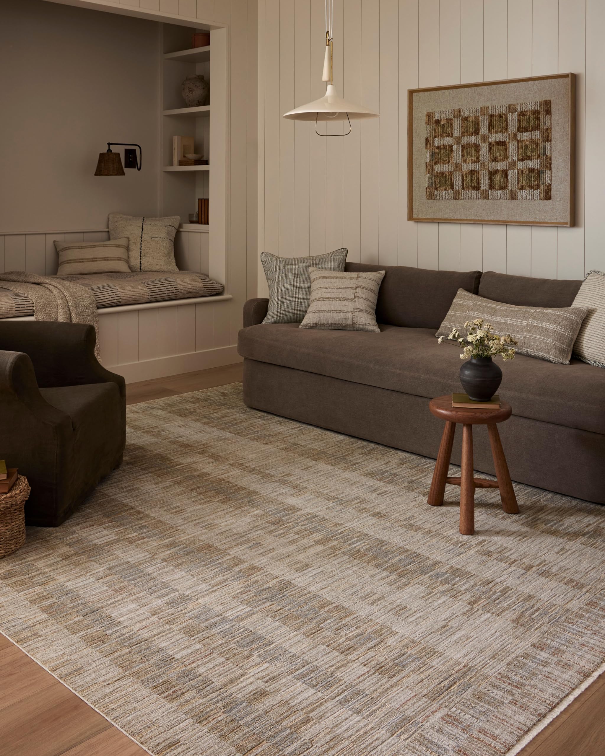 Loloi Amber Lewis Cali Collection CIL-05 Natural/Multi 9′-6″ x 13′, .25″ Pile Height, Area Rug