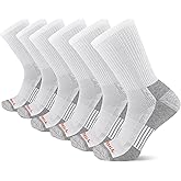 Merrell Men's and Women's Recycled Cushioned Crew Socks-6 & 12 Pairs-Hiking Arch Support
