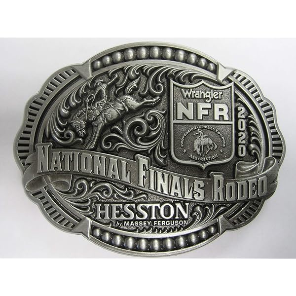 Rodeo Belt Buckle 1987 National Finals Rodeo Nfr Hesston Adult