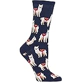 Hot Sox Women's Novelty Geometric Pattern Crew