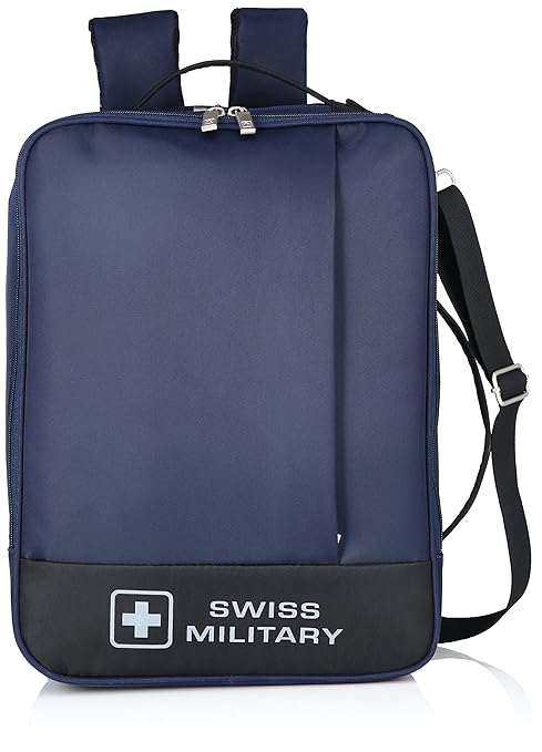 Swiss Military 14 Ltrs Blue & Black Laptop Backpack (LB7)