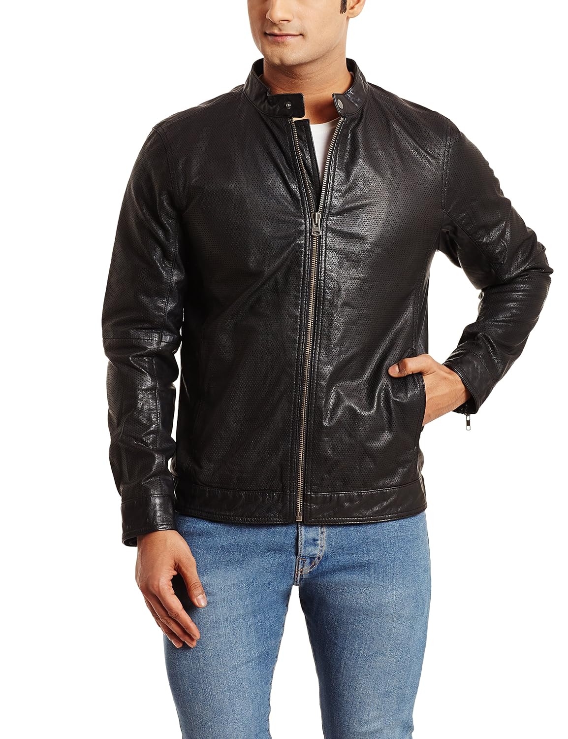 wrangler jacket leather
