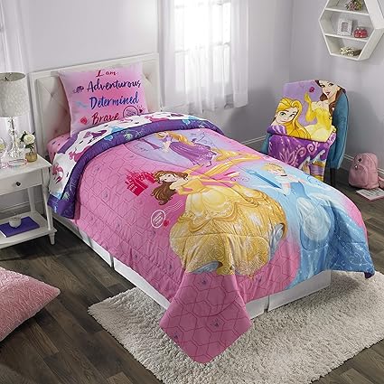 3pc Sofia First Twin Bed Sheet Set Pink Disney Princess Scrolls