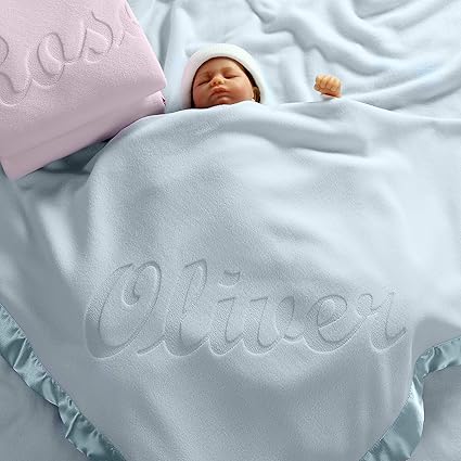 large personalized baby blankets