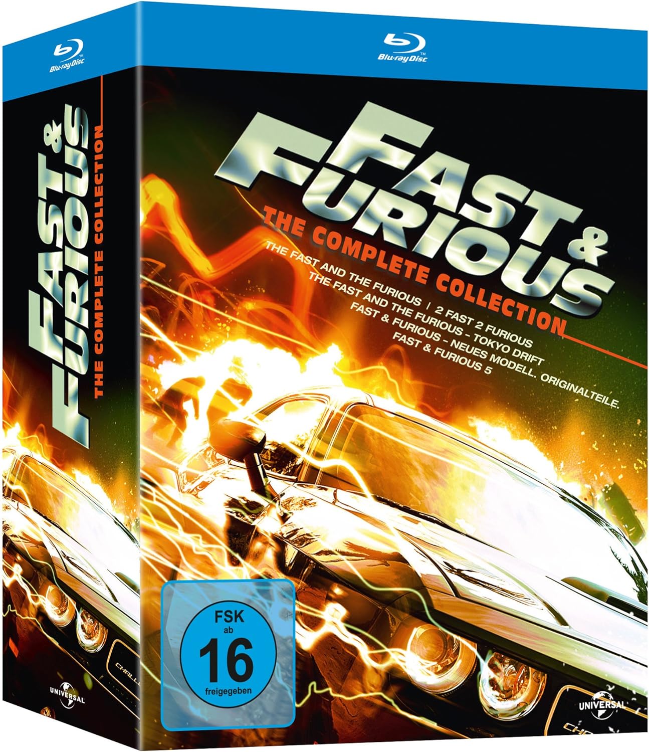 Coffret Fast And Furious 1 à 8 Fast & Furious 1-5 The Collection [Blu-Ray] [Import]: Amazon.fr: Vin