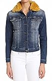 Mavi Jeans Women's Katy Denim Jacket, Mustard Fake