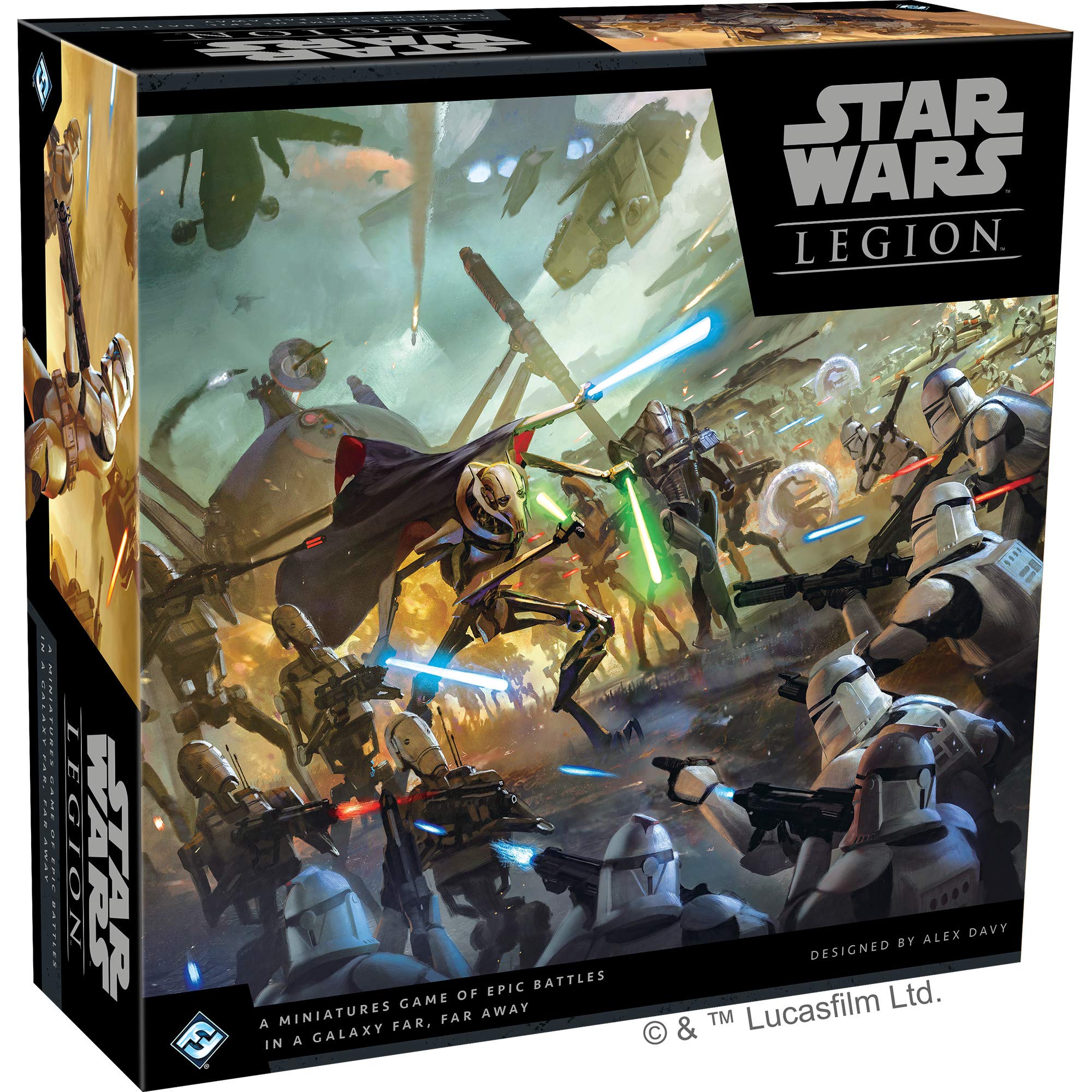 Star Wars: Legion Clone Wars CORE SET - Enter the Epic Galactic Conflict! Tabletop Miniatures Strategy Game for Kids and Adults, Ages 14+, 2 Players, 3 Hour Playtime, Made by Atomic Mass Games