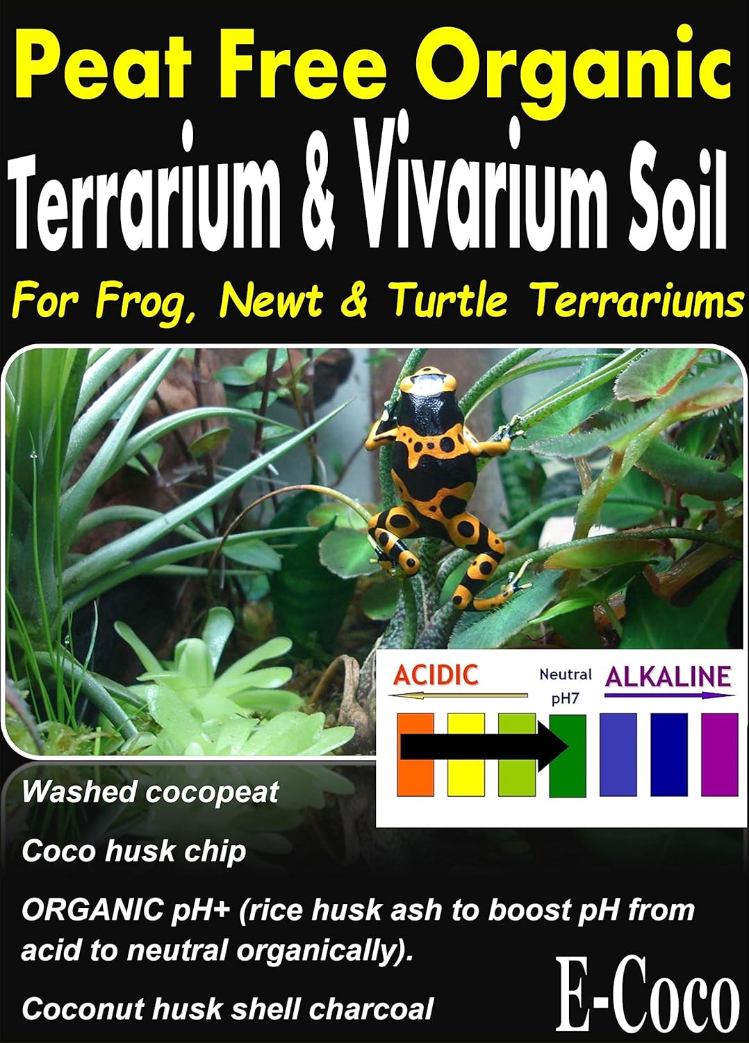 Terrarium/Vivarium Soil with Charcoal Ready to USE (5 litres) Amazon