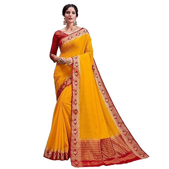 Silk Blend Kanjeevaram Saree[R_22051NAZRANASR01_Red]