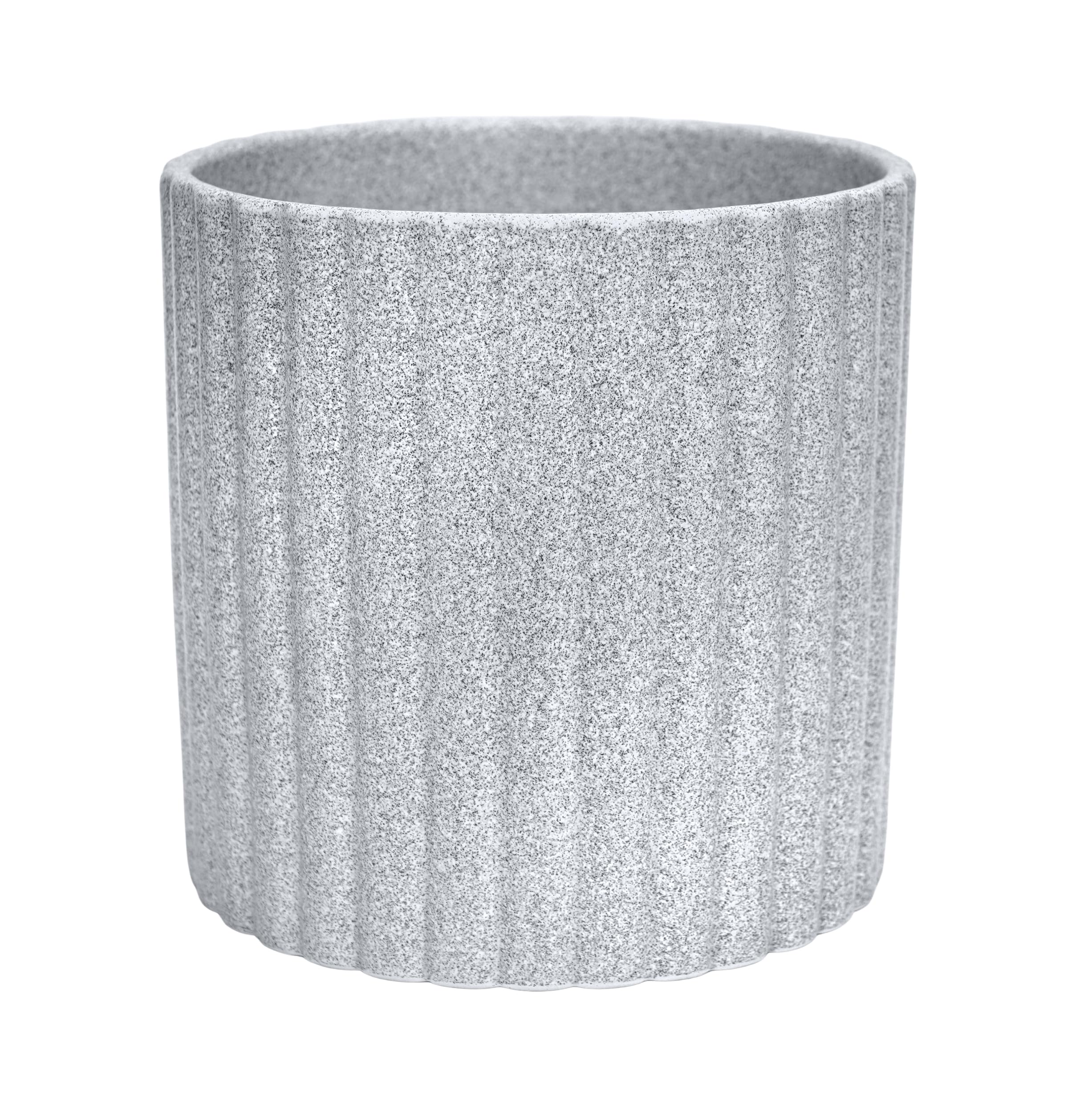 Ivyline Planter, Earthenware, Grey, H15.5cm x D15.5cm