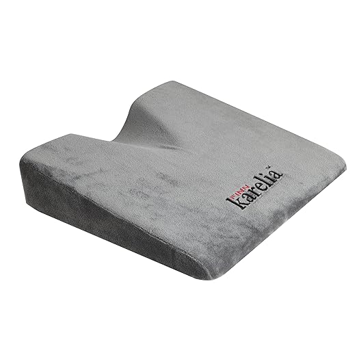 Finnkarelia Memory Foam Wedge Seat Cushion for Back Pain Relief and Sciatica Office