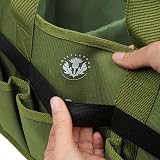 Thistlewood Olive Green Garden Tool Storage Bag - 600D Waterproof, 8 Pockets view 6