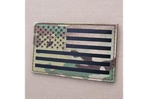 TACTICAL FREAKY Jumbo America Flag Lasercut Patch (IR,Multicam)