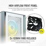 Corsair 4000D Airflow White Mid-Tower Case with Two 120mm Fans view 4
