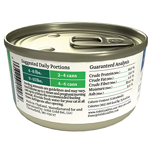 Solid Gold Wet Cat Food Shreds in Gravy Canned Cat Food Made w/Real