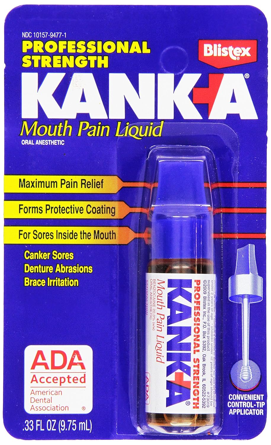 Blistex Kanka Mouth Pain Liquid, Professional Strength, 0.33 oz : Grocery & Gourmet Food
