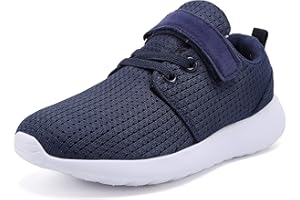 TOEDNNQI Boys Girls Sneakers Kids Lightweight Breathable Strap Athletic Running Shoes for Toddler/Little Kid/Big Kid