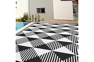 TooLion Outdoor Rug 9x12ft - Waterproof Outdoor Plastic Straw Rug Lightweight Portable Outside Rugs Patio Mat Indoor Outdoor Area Rug for RV Camping Picnic Beach Backyard