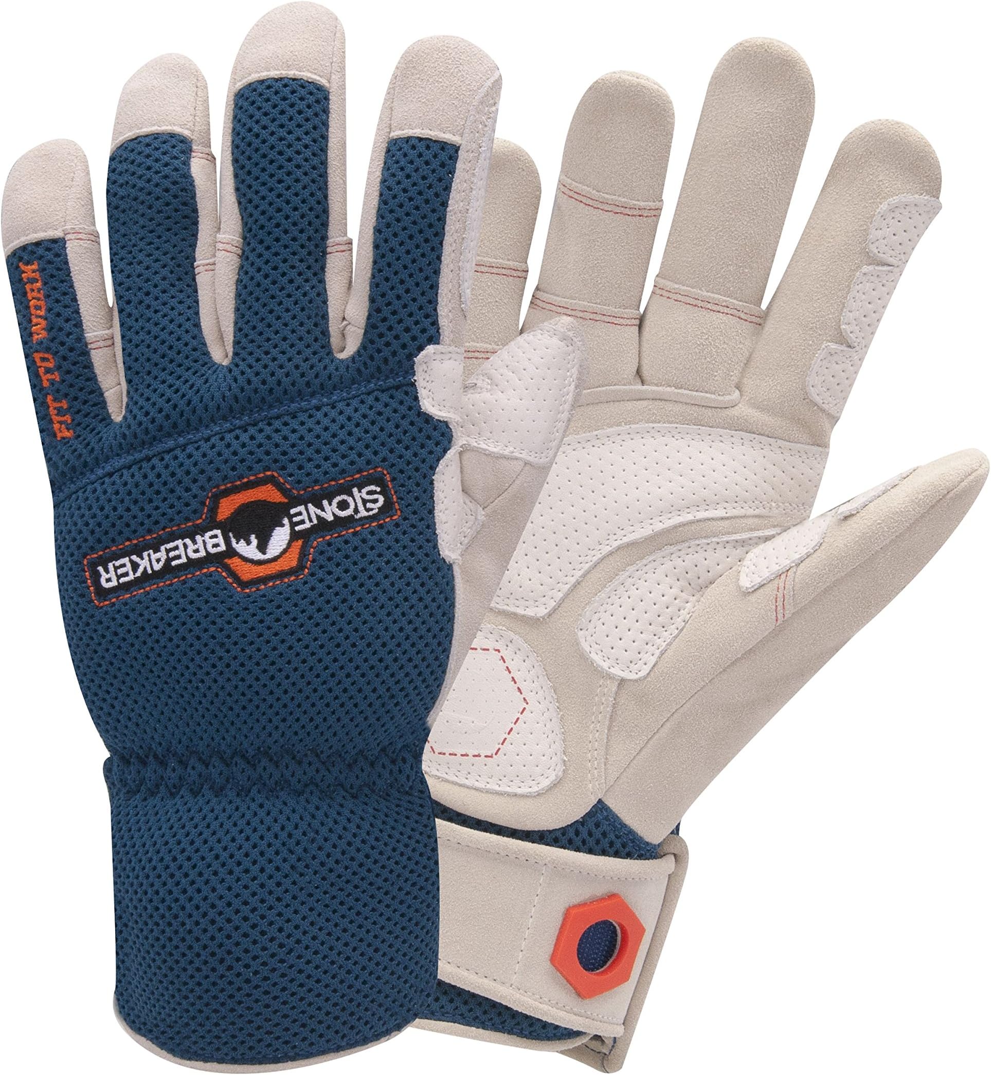 StoneBreaker Gloves Landscape Pro Extra Large Work Glove, X-Large, Blue