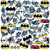 Batman Character Poses Sticker Pack – Die-Cut Large Deluxe Vinyl Stickers Variety Pack for Laptop, Water Bottle, Scrapbooking, Tablet, Indoor & Outdoor – Set of 50