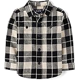 The Children's Place Baby-Boys and Toddler Long Sleeve Plaid Flannel Button Up Shirt
