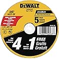 DEWALT Cutting Wheel, General Purpose Metal Cutting, 4-1/2-Inch, 5-Pack (DW8062B5)