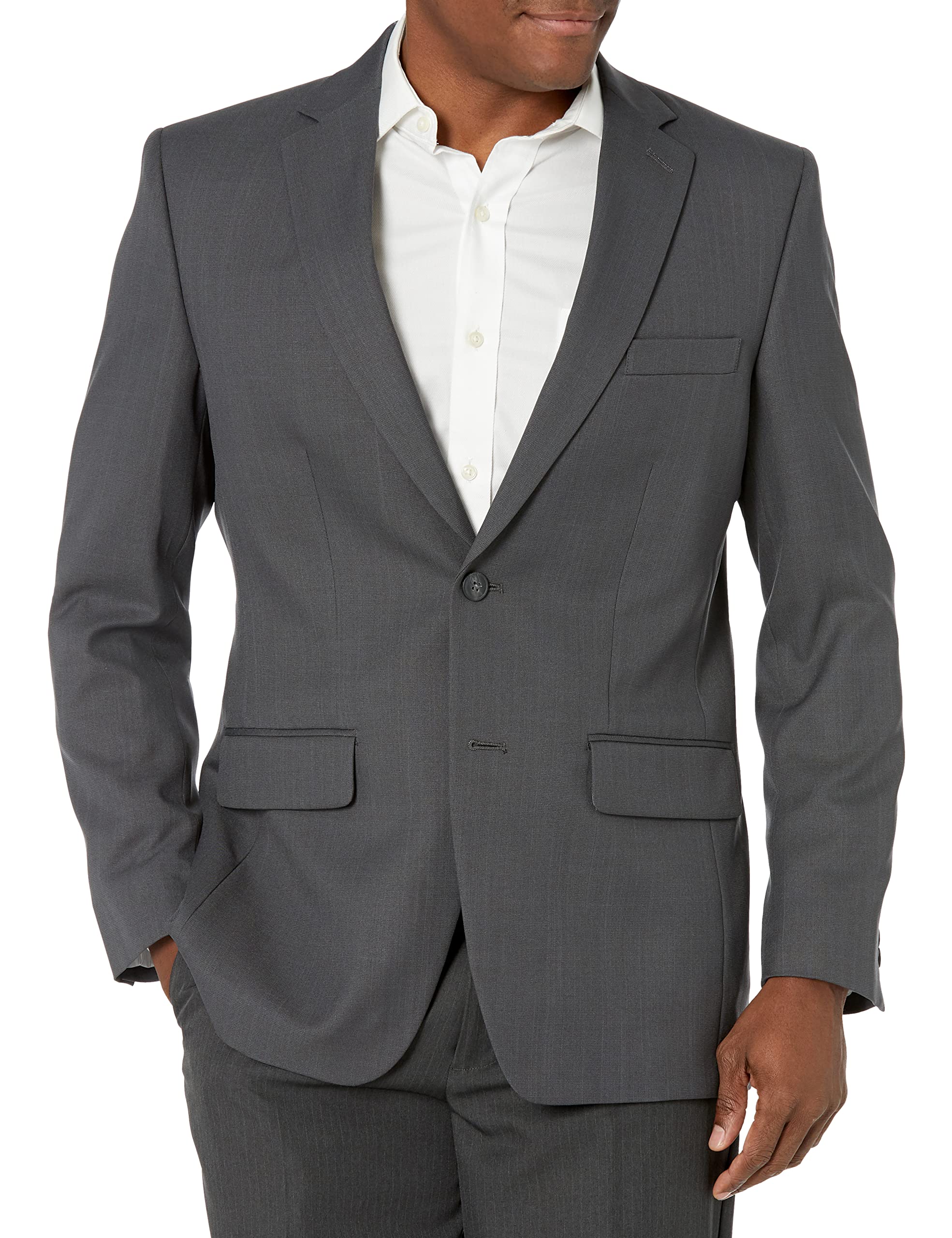 Haggar Men’s Suit Jacket, Dark Heather, 50