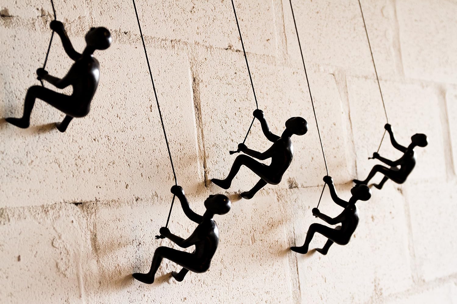 Set of 5, Climbing Man 3D Wall Art Sculpture Durable