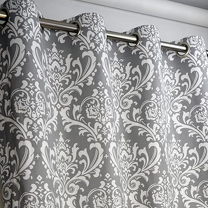 Gray Damask Curtains