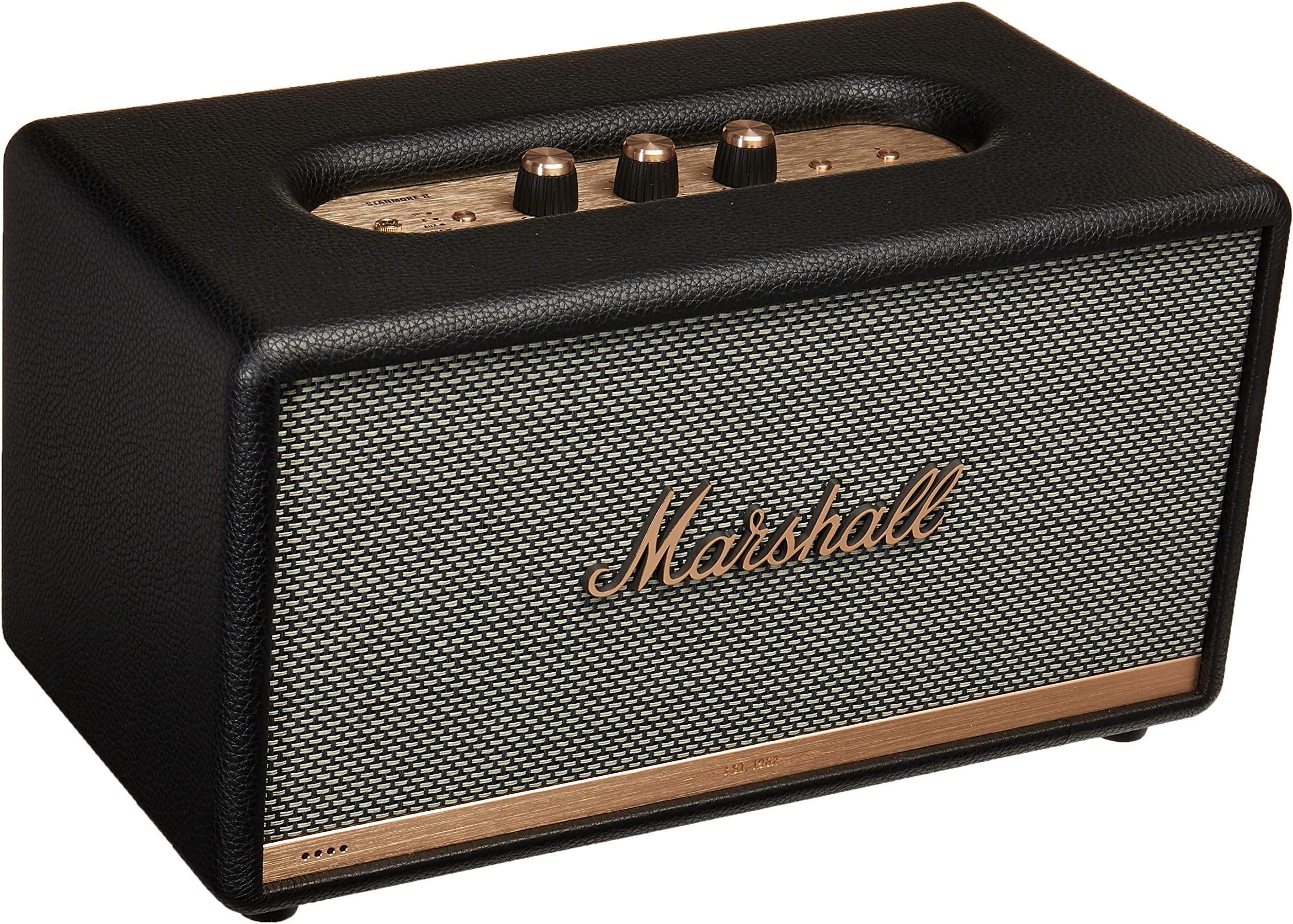 Marshall Stanmore II powered bluetooth speaker with Google Assistant (black)